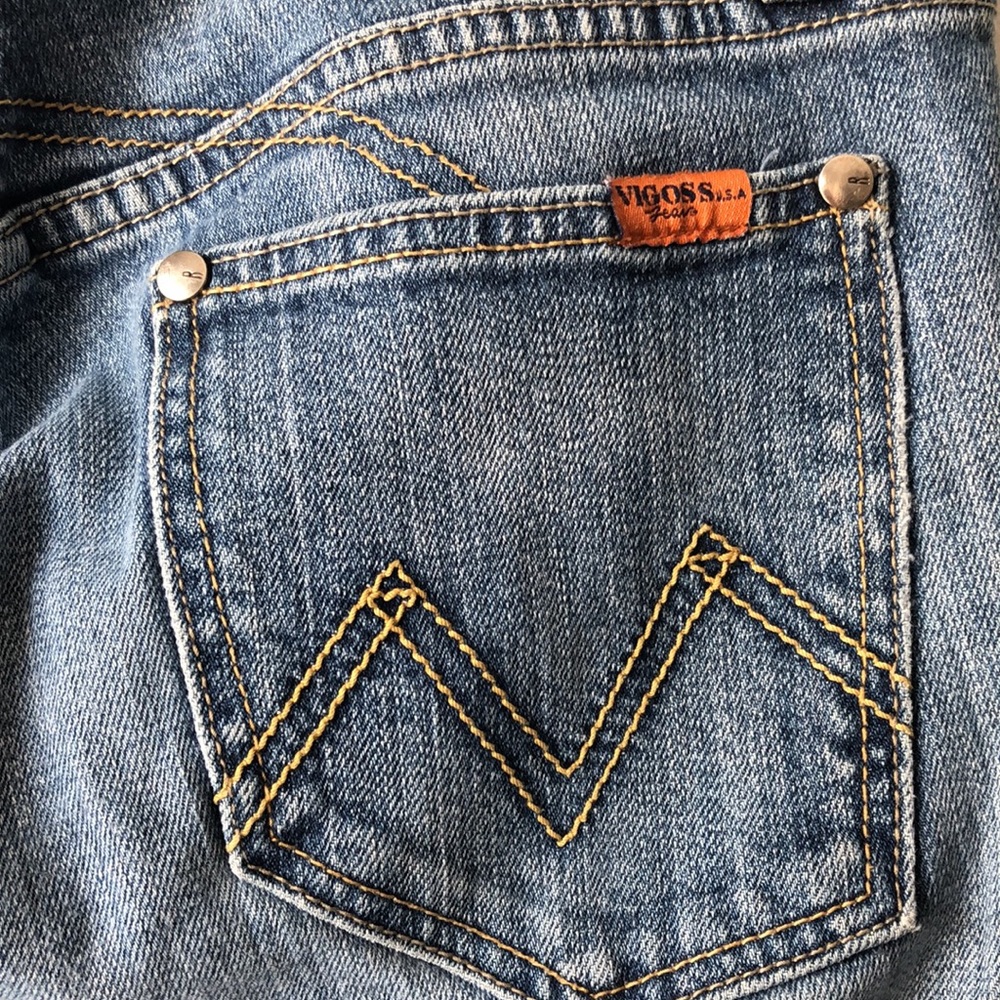 Vigross Blue Straight Leg Jeans size 9/10 - Picture 7 of 11